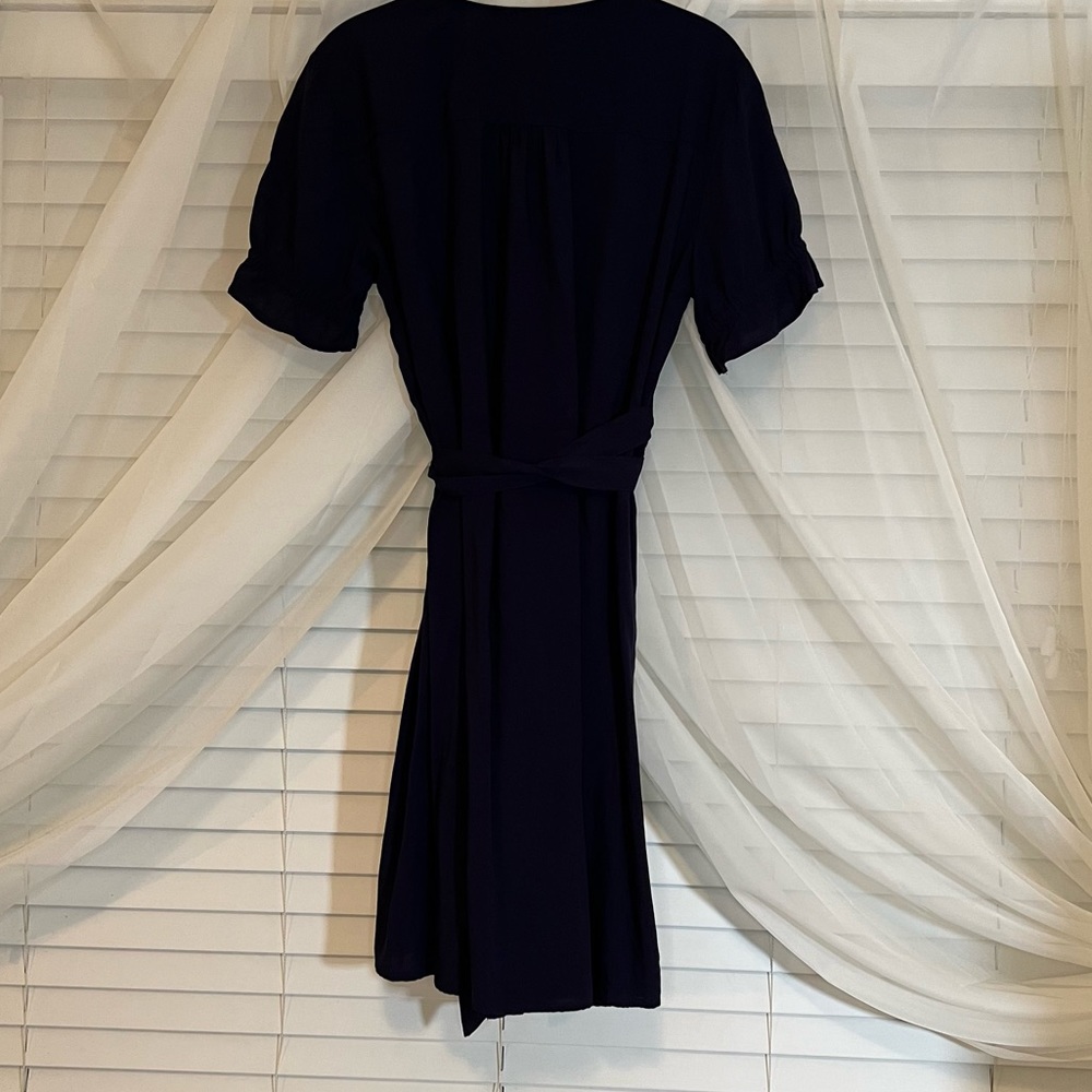Gap Wraparound Navy Dress - Picture 2 of 8